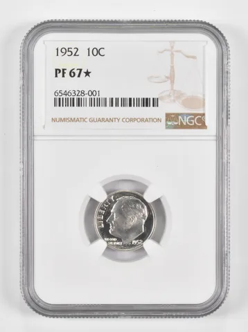 PF67* 1952 Roosevelt Dime NGC a1284