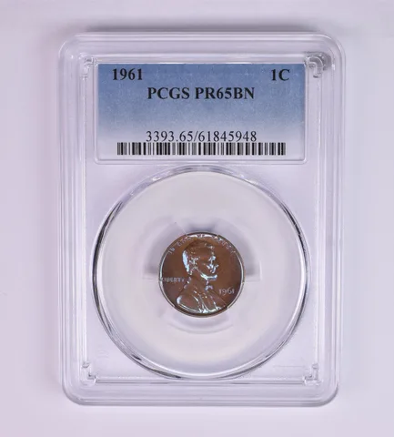 1961 Lincoln Memorial Cent PR65 BN PCGS Beautiful Tone *1243