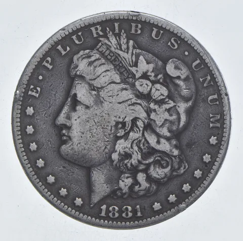 Early - 1881-S Morgan Silver Dollar - 90% US Coin *076