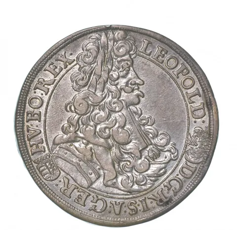 1703 Austria Habsburg Leopold I 1/2 Thaler Hungary *4308