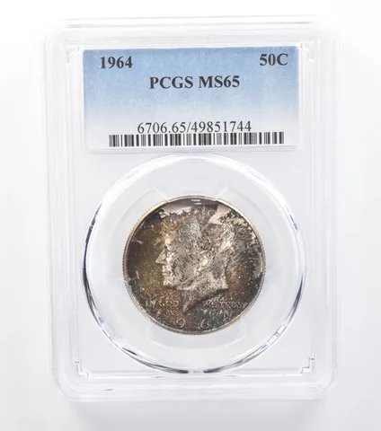 1964 Kennedy Half Dollar MS65 PCGS Beautiful Tone *7779