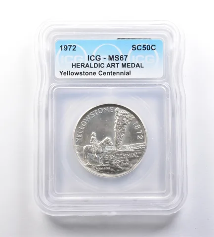 1972 So-Called Half Dollar Yellowstone Centennial MS67 ICG *7183