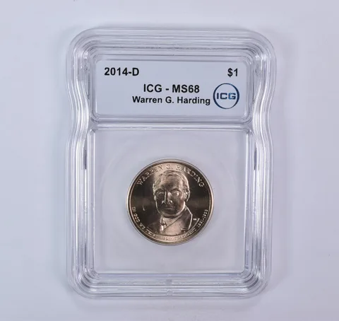 2014-D Presidential $1 Warren G Harding SMS MS68 ICG