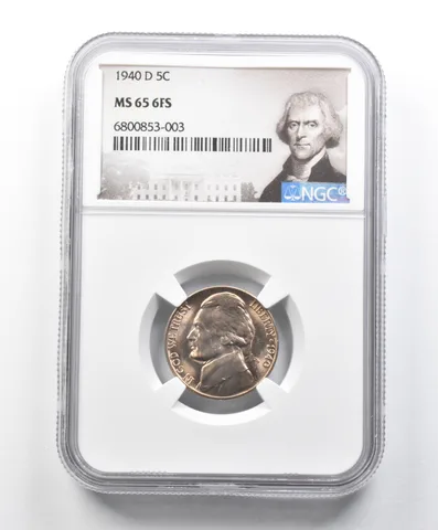 MS65 6FS 1940-D Jefferson Nickel NGC *1615