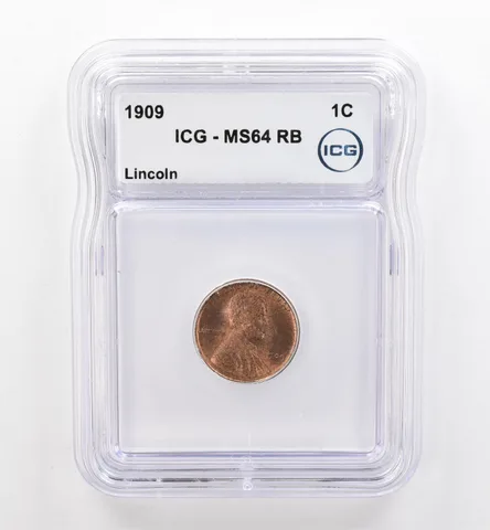 1909 Lincoln Wheat Cent MS64 RB ICG Beautiful Tone *9142