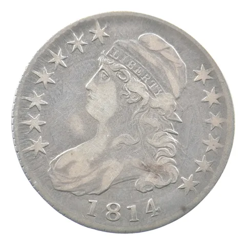 1814 Capped Bust Half Dollar O-108A R1 *5080