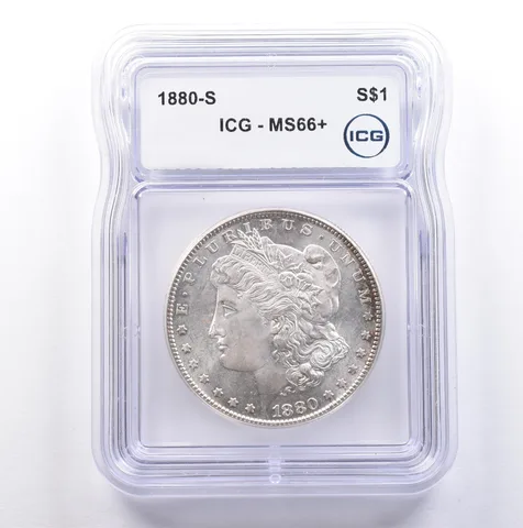 1880-S Morgan Silver Dollar MS66+ ICG *9092