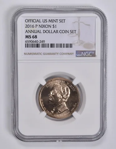 2016-P Presidential $1 Nixon Annual Set MS68 NGC US Mint