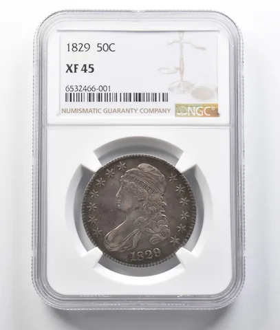 1829 Capped Bust Half Dollar XF45 NGC *7786