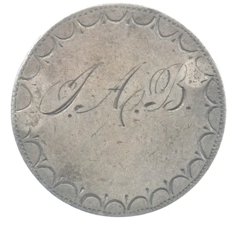 ND Seated Liberty Quarter Love Token JAB Victorian *4814