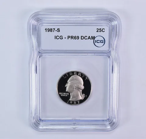 1987-S Washington Quarter PR69 DCAM ICG