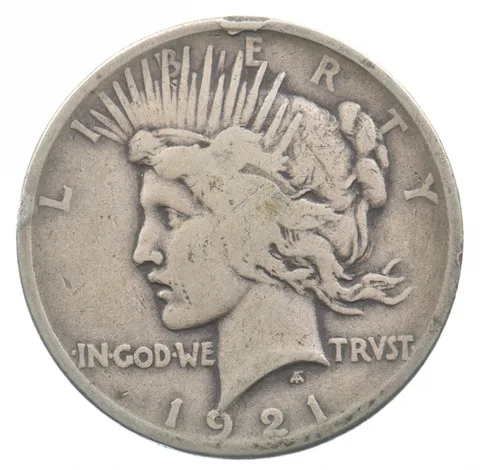 1921 Peace Silver Dollar High Relief *4845
