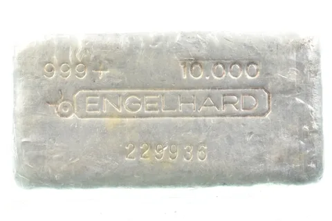 10 Oz Silver Bar Engelhard Poured *1997