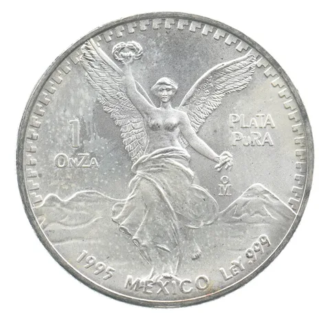 1995 Mo Mexico 1 Onza Silver Libertad *7415