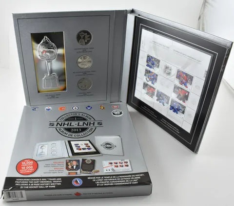 2013 NHL Collector's Album Canada's NHL Teams Card Silver Bar & Stamps *3551