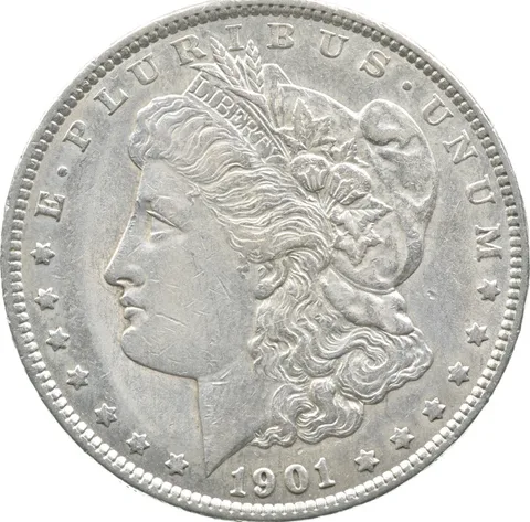 1901 Morgan Silver Dollar a0694