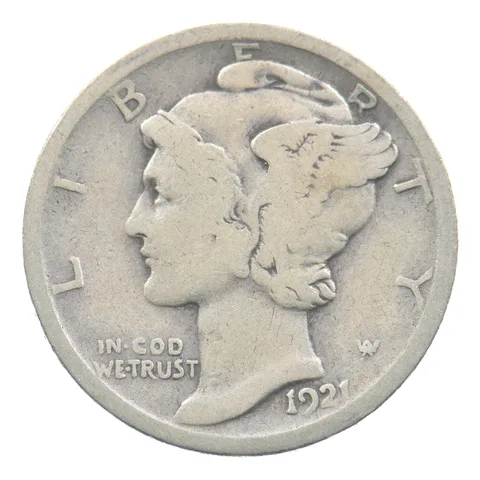 1921 Mercury Dime *6109