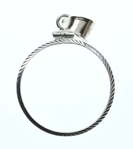 Sterling Silver 24.3 MM US Quarter Coin Bezel Pendant Frame Edge *2344