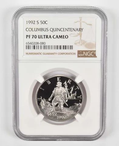 1992-S Commemorative Half Dollar Columbus Quincentenary PF70 NGC