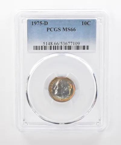 1975-D Roosevelt Dime MS66 PCGS Beautiful Tone *1338