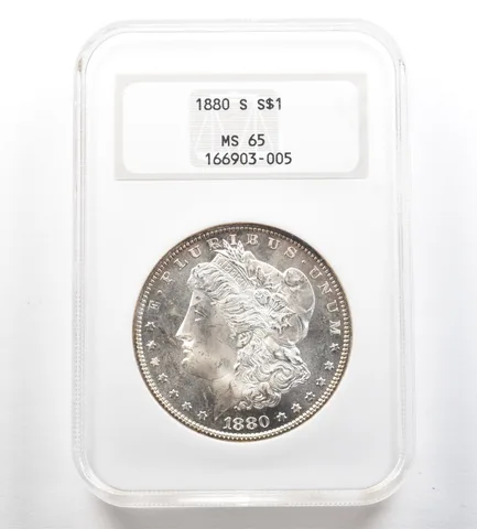 1880-S Morgan Silver Dollar MS65 NGC *7123
