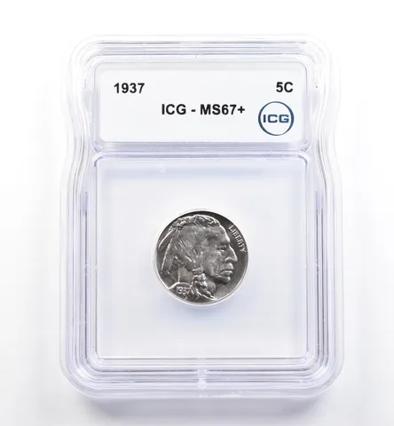 1937 Indian Head Buffalo Nickel MS67+ ICG *9956