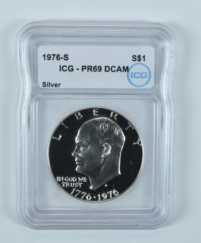 1976-S Eisenhower $1 Silver PR69 DCAM ICG