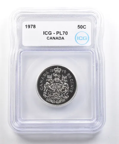 1978 Canada 50 Cents PL70 ICG *6180