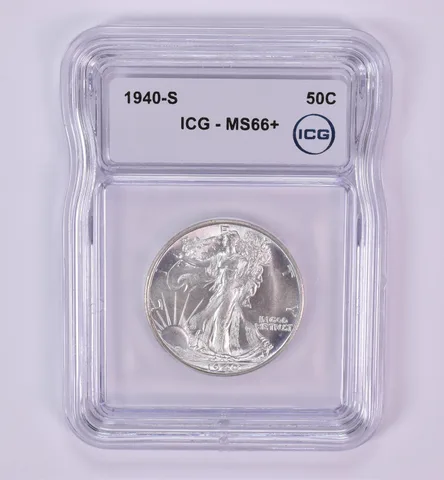 1940-S Walking Liberty Half Dollar MS66+ ICG *1778