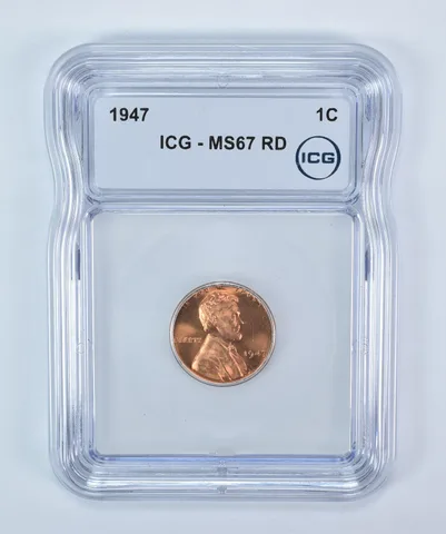 1947 Lincoln Wheat Cent MS67 RD ICG