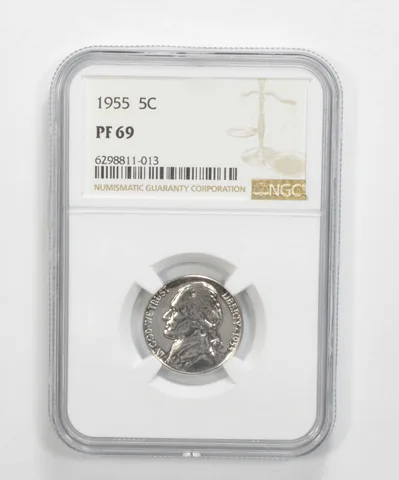 PF69 1955 Jefferson Nickel - Graded NGC a6884