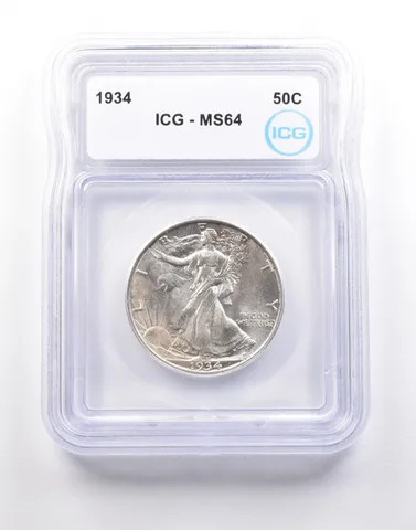 1934 Walking Liberty Half Dollar MS64 ICG *5170