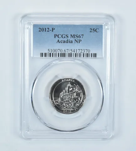 2012-P Washington Quarter ATB Acadia MS67 PCGS