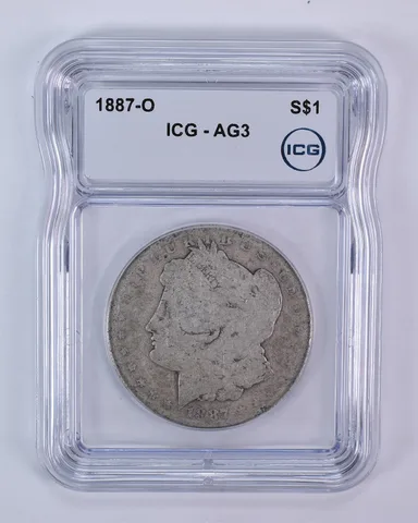 1887-O Morgan Silver Dollar AG3 ICG Lowball