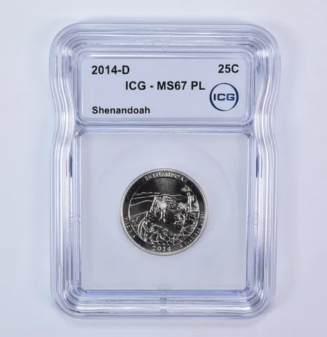 2014-D Washington Quarter ATB Shenandoah MS67 PL ICG