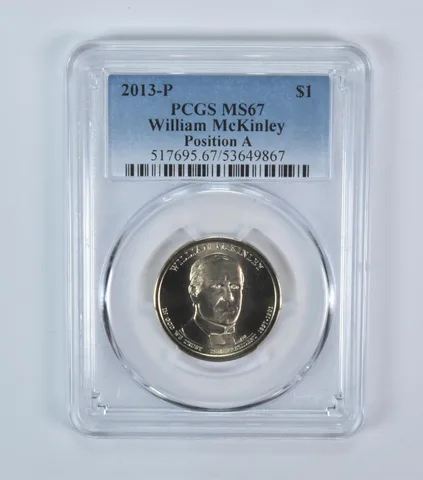 2013-P Presidential $1 William McKinley MS67 PCGS