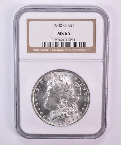 1900-O Morgan Silver Dollar MS65 NGC Brown Label