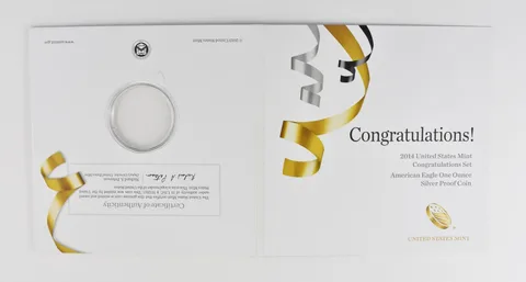 OGP 2014 American Silver Eagle Congratulations Set - NO COIN