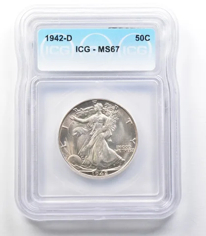1942-D Walking Liberty Half Dollar MS67 ICG *3305