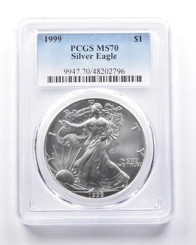 MS70 1999 American Silver Eagle PCGS *6212