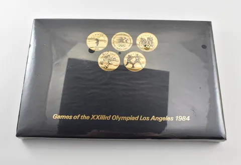 1984 Los Angeles Olympics Commemorative Transit Fare Tokens Sealed *8211
