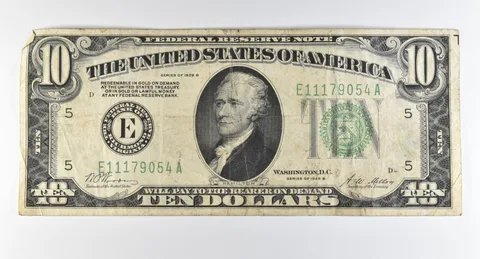 1928 B $10 Richmond VA FRN Green Seal Gold Certificate *0335