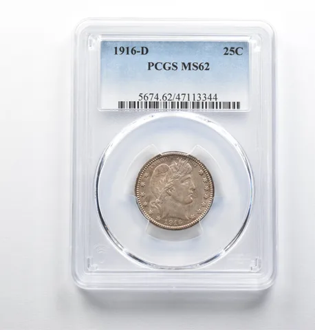 MS62 1916-D Barber Quarter PCGS *0826