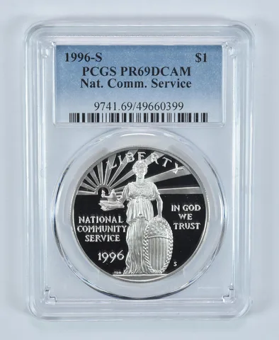 1996-S Community Service Commemorative Dollar PR69 DCAM PCGS