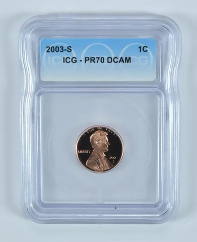 2003-S Lincoln Memorial Cent PR70 DCAM ICG