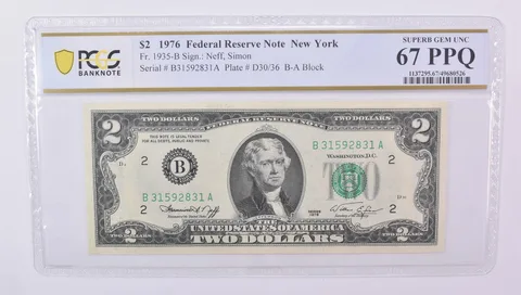 $2 1976 New York NY FRN Fr#1935-B Superb Gem Unc 67 PPQ PCGS