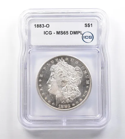 1883-O Morgan Silver Dollar MS65 DMPL ICG *1035