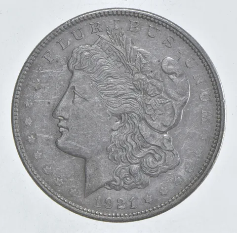 1921 Morgan Silver Dollar - Last Year Issue 90% $1 Bullion *530