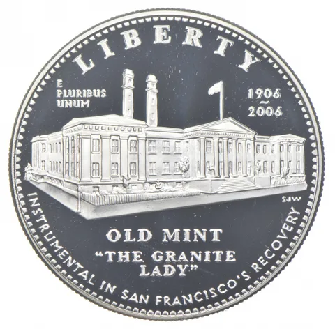 2006-S Proof Old San Francisco Mint Commemorative Silver Dollar $1