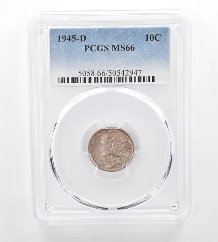 1945-D Mercury Dime MS66 PCGS Beautiful Tone *7487